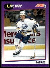 1991-92 Score Uwe Krupp Buffalo Sabres #84