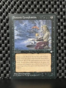 MTG Demonic Consultation Ice Age Regular Uncommon NM/LP - Bild 1 von 2