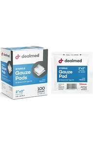 Medline Avant Garza Spugna sterile non tessuta - 2" x 2" - 4 strati - Confezione da 100 - Foto 1 di 2