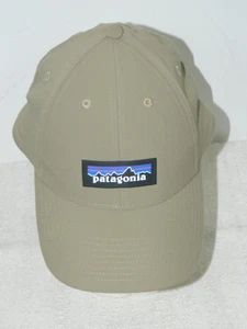 Patagonia Hat Cap Snapback One Size Beige Khaki Adjustable Logo Hiking Camping - Picture 1 of 5