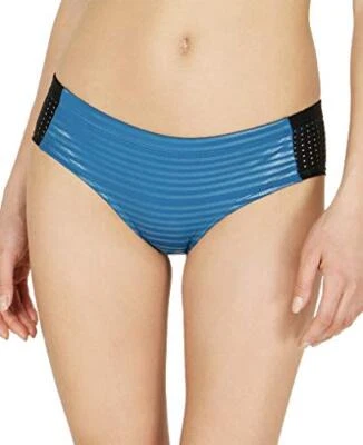 Nike Mujer 6:1 Brillo Rayas Hipster Bikini Traje de Baño Parte Inferior Talla XS Verde Azul Foto 1 de 2