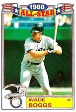 1989 Topps Glossy All-Stars #4 Wade Boggs Boston Red Sox HOF