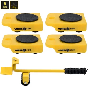 Möbeltransport Möbelrollen Möbelheber Set 5tlg. Möbeltransportrollen Rollbrett - Bild 1 von 4