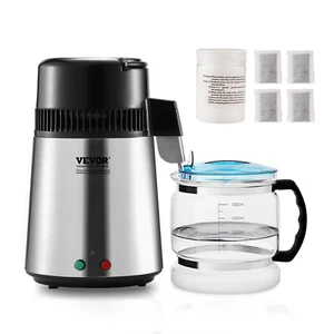 Wasserdestiller, 4L 1,05 Gallonen Reinwasseraufbereiter Filter für Heimarbeitsplatte. - Bild 1 von 11