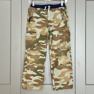 Mini Boden Camo Cargo Pants Green Brown Pull On Military Pockets Boys Size 10Y - Picture 1 of 5