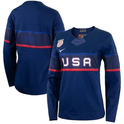 NEW Team USA Hockey Nike Women's Winter Olympics Collection Jersey - Blue - Image 1 of 4