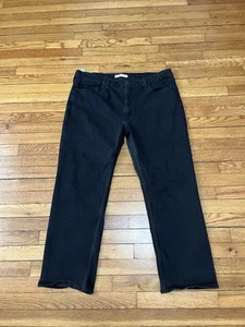 Signature Levi Strauss Black Straight Leg Jeans Men's Size 40x32 Classic Fit - Picture 1 of 5
