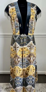 Kasachisches Ethno Design Longjacke - Material - Baumwolle - Gr. S / M - Bild 1 von 8