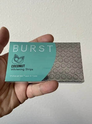 Burst COCONUT Whitening Strips 7 Upper & 7-Lower Teeth 14 New - Image 1 of 2
