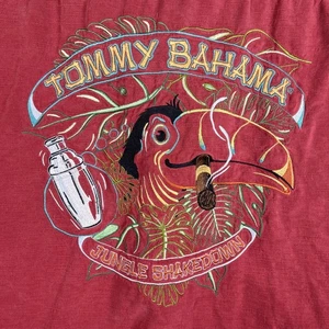 Tommy Bahama 100 % seda cuello bucle abotonado para hombre XL bordado espalda informal usado en excelente estado - Imagen 1 de 10