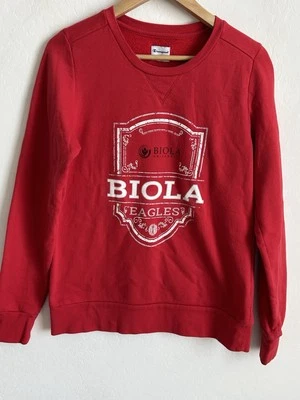 Suéter Universitario Biola Para Mujer Grande Rojo Manga Larga Campeón Águilas NCAA Foto 1 de 4