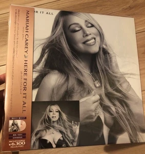 Mariah Carey Here For It All Pink vinyl Japan Edition LP  Post Card - Picture 1 of 3