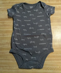Impresionante Body Carter's Bebé Niño Talla 6 Meses 100% Algodón Gris - Imagen 1 de 1