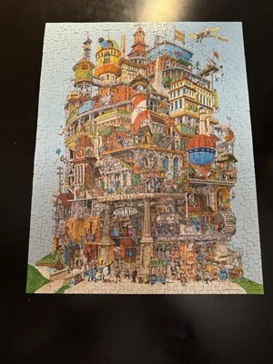 Vintage Springbok "Verticalville" Jigsaw Puzzle Complete 1977 box 500+ Hallmark - Image 1 of 4