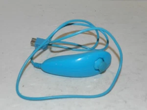 Blue Nintendo Wii Nunchuck Controller TESTED Nunchuk Tested - Picture 1 of 2