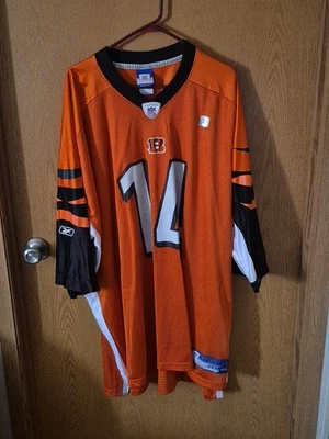 Футболка CINCINNATI BENGALS NO14 Andy Dalton REEBOK взрослая РАЗМЕР 5X-LARGE  - Изображение 1 из 4