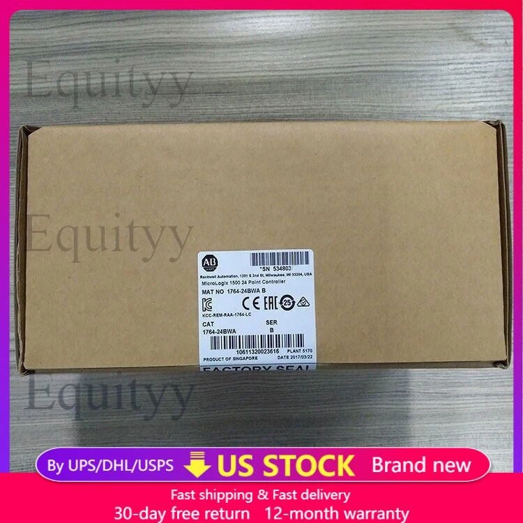 NEW AB 1764-24BWA MicroLogix1500 24 Point Controller 176424BWA US Free Tax - Image 1 of 1