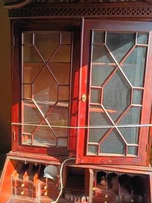 escritorio secretaria vintage con funda 2 piezas  Foto 1 de 2