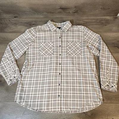 511 Tactical Mens Flannel Shirt Size XL Tan Plaid Print - Image 1 of 3