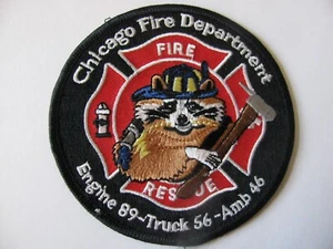 ILLINOIS  IL  -  CHICAGO  ENGINE 89  FIRE  DEPT  4"  IRON ON  PATCH LOWEST PRICE - Picture 1 of 3