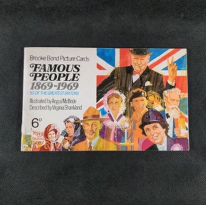Brooke Bond Bilderkarten leer/unbenutzt Kartenalbum Berühmte Personen - Bild 1 von 4