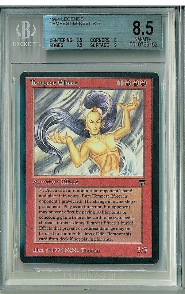 MTG English Legends Tempest Efreet BGS 8.5 NM-MT+ Magic the Gathering 85,8,85,9 - Image 1 of 1