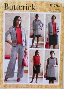 Butterick 6795 Misses Jacket Dress Top Skirt Pants Sash Sewing Pattern Sz 16-24 - Picture 1 of 1