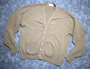 Cárdigan de Colección Jefflamb Para Hombre XL Mezcla de Lana - Lord Jeff Tejido Abotonado Hecho en EE. UU. - Imagen 1 de 11