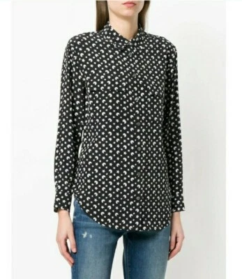 设备衬衫丝绸月亮星黑色粉红色小号纽扣 — 第 1/4 张图片