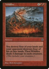 1X Wildfire Portal Second Age NM/EX French MTG CARD