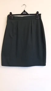 Dark Green Short Pencil Straight Skirt from Vintage New Look - Size 14 - Picture 1 of 4
