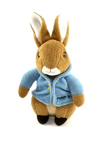 Peter Rabbit Stofftier Plüschtier klein blau Jacke Anzug 8,5 cm groß - Bild 1 von 7