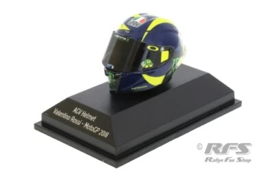 Valentino Rossi AGV Helm helmet MotoGP 2018 1:8 Minichamps - Bild 1 von 2