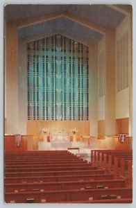 Interior de la iglesia de Claremont Claremont California CA postal - Imagen 1 de 2