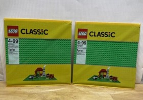 Lot Of 2 LEGO CLASSIC: Green Baseplates (10700). NEW AND FACTORY SEALED