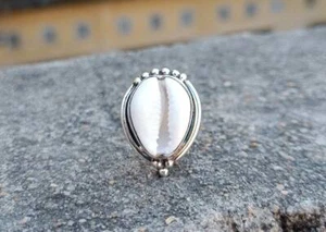 Kodi Muschelring Damenring Handarbeit Ring Edelsteinring 925 Silber Ring Geschenk Her - Bild 1 von 4