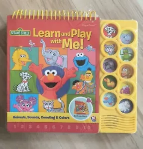 Sesame Street Learn and Play with Me Learning Easel Sound Book 18+ Month NEW OOP - Imagen 1 de 8