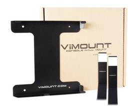 PlayStation 4 Slim +2pcs Controller TV Wall Mount PS4 Black Metal Holder-ViMount