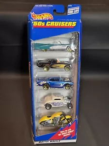 1998 Hot Wheels ‘50s Cruisers 5 Car Gift Pack 1:64 Scale Die-Cast 21076 Mattel - Picture 1 of 18