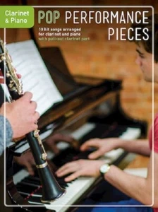 Pop Performance Pieces 10 Hit Songs For Clarinet And Piano Book NEW! - Imagen 1 de 1
