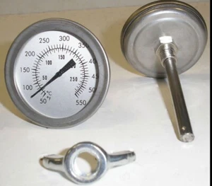 F&C 2" BBQ SMOKER/PIT/GRILL THERMOMETER TEMP GAUGE !NEW OTHER! - Picture 1 of 1