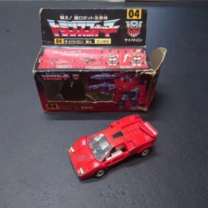 TRANSFORMERS G1 SIDESWIPE Figure + Box VINTAGE Original TAKARA Toy Out of stock - Picture 1 of 10