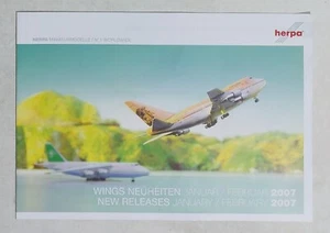75582 Catalogo Modellismo Ferroviario Herpa - Wings 2007 - Picture 1 of 5