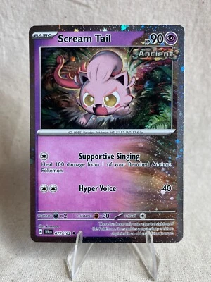 Scream Tail - 077/162 - SV05: Temporal Forces - Cosmos Holo promo - MINT - Image 1 of 2