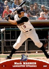 2007 Lancaster Jethawks Grandstand #27 Mark Wagner Lakewood California CA Card
