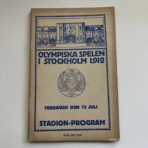 Programa Estadio Juegos Olímpicos de Estocolmo 1912 7/12 - Imagen 1 de 7