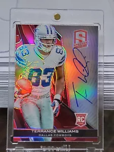 2013 Spectra Terrance Williams RC Rosa Prizm Auto/25 *Y23 - Foto 1 di 2
