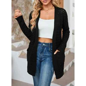 SHEWIN Women's Cardigans Open Front Oversized Cardigan Sweaters - Size XL - Picture 1 of 7