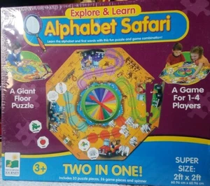 ESPLORA E IMPARA ALFABETO E SAFARI GIOCO PUZZLE IL VIAGGIO DI APPRENDIMENTO NUOVO SIGILLATO - Foto 1 di 2