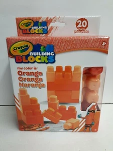 Crayola Building Blocks (Orange) 20 Pc. Set (Ages 3+) NEW - Picture 1 of 4